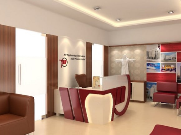 Modern office reception area by SDG India Modern | Interior Design Photos & Ideas