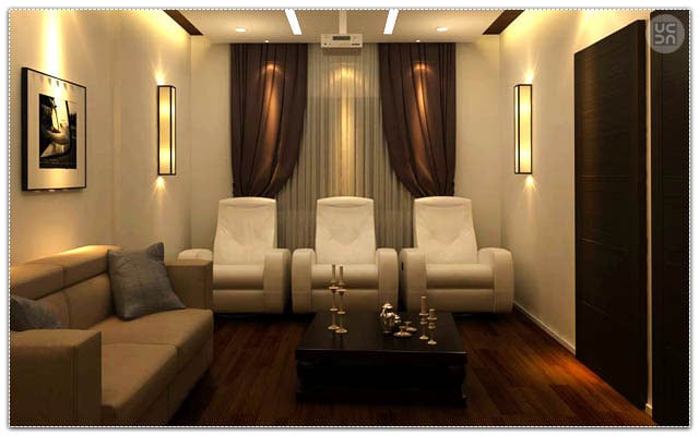 Three white chairs for master of the house by Fluid Corners Traditional | Interior Design Photos & Ideas