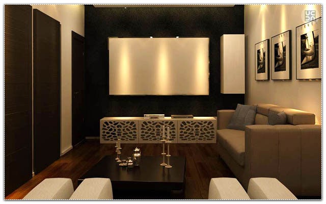 The dark look living room by Fluid Corners Living-room Traditional | Interior Design Photos & Ideas