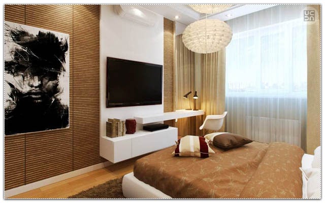 The brown walls and bed by Fluid Corners Traditional | Interior Design Photos & Ideas
