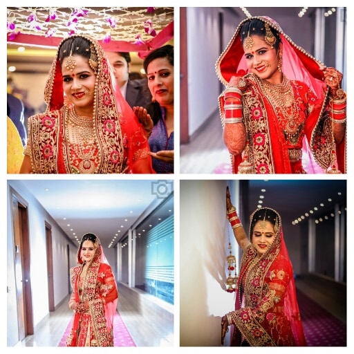 A beautiful bride wearing red lehenga! by Krish Photography Wedding-photography | Weddings Photos & Ideas