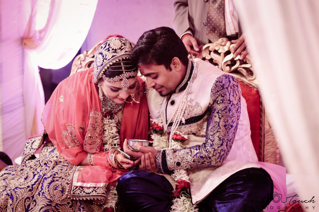 Beautiful idea of matching wedding outfits by Ashutosh Wedding-photography | Weddings Photos & Ideas
