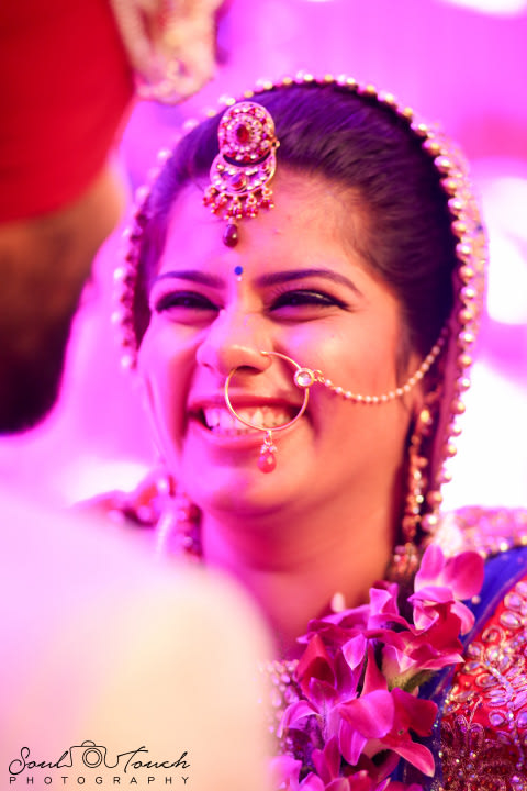 Ravishing bride wearing gleaming nose ring by Ashutosh Wedding-photography | Weddings Photos & Ideas
