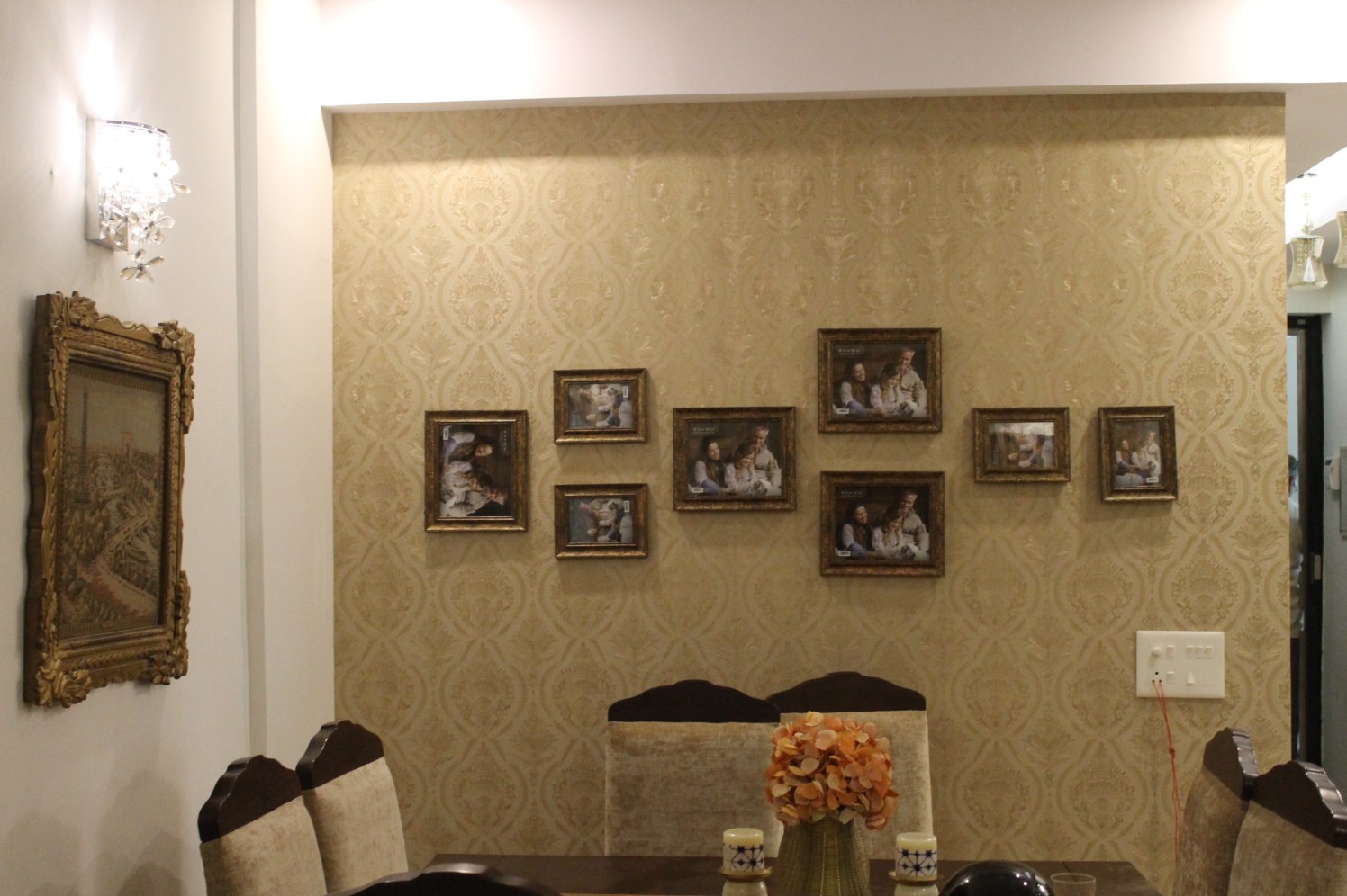 Dining room with a display wall by coalitiondesigns Dining-room Contemporary | Interior Design Photos & Ideas