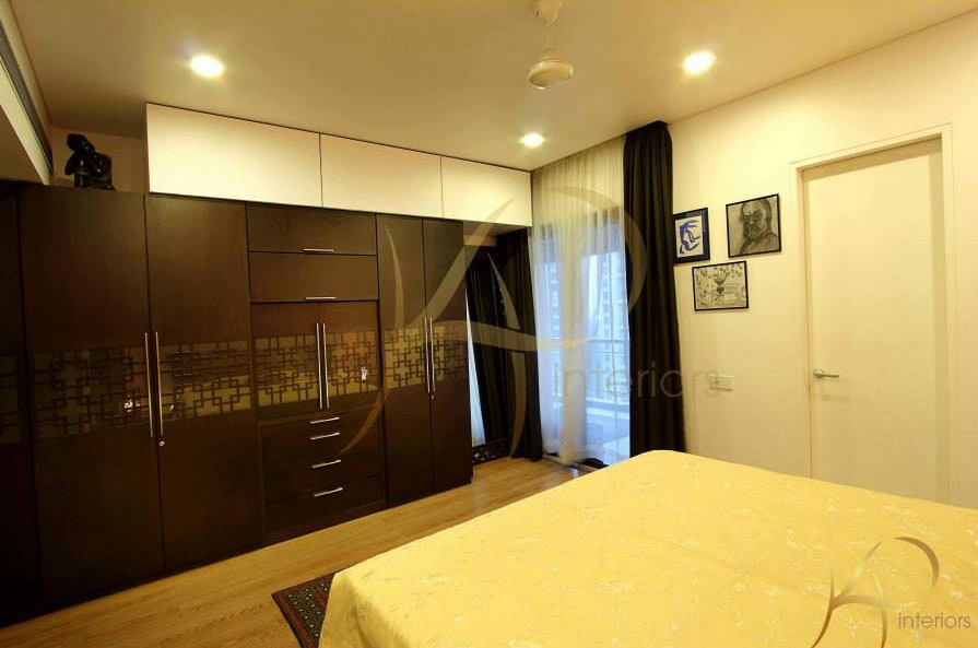 Brightly Light Bedroom With Wardrobe by KP Interior Bedroom Contemporary | Interior Design Photos & Ideas