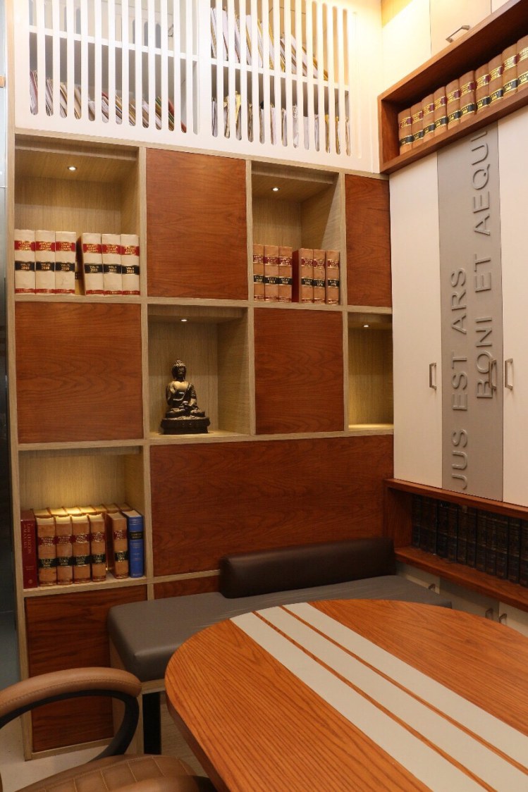 Office cabin with wooden furniture by CE Architects Traditional | Interior Design Photos & Ideas