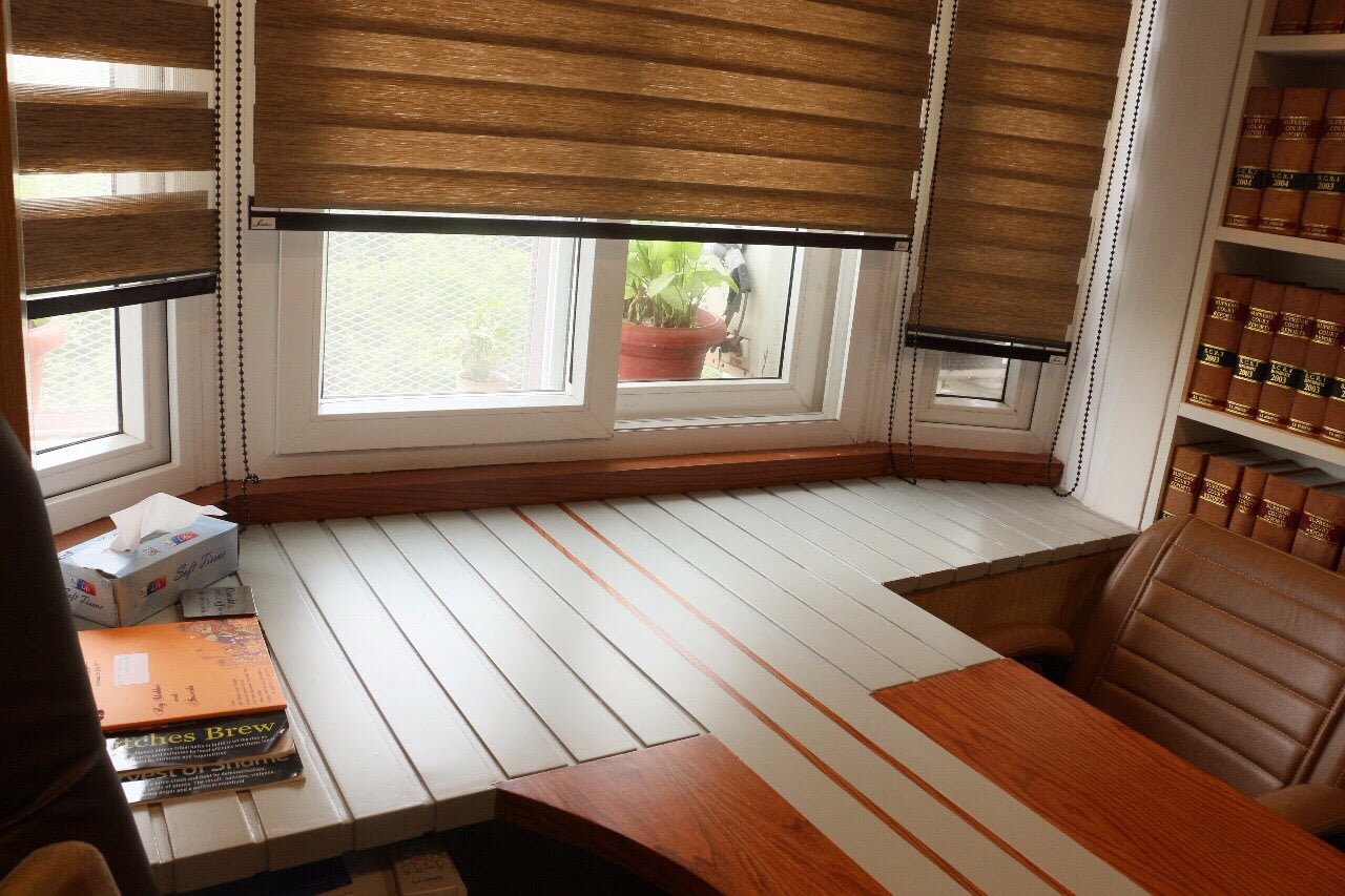 Office cabin with wooden furniture by CE Architects Traditional | Interior Design Photos & Ideas