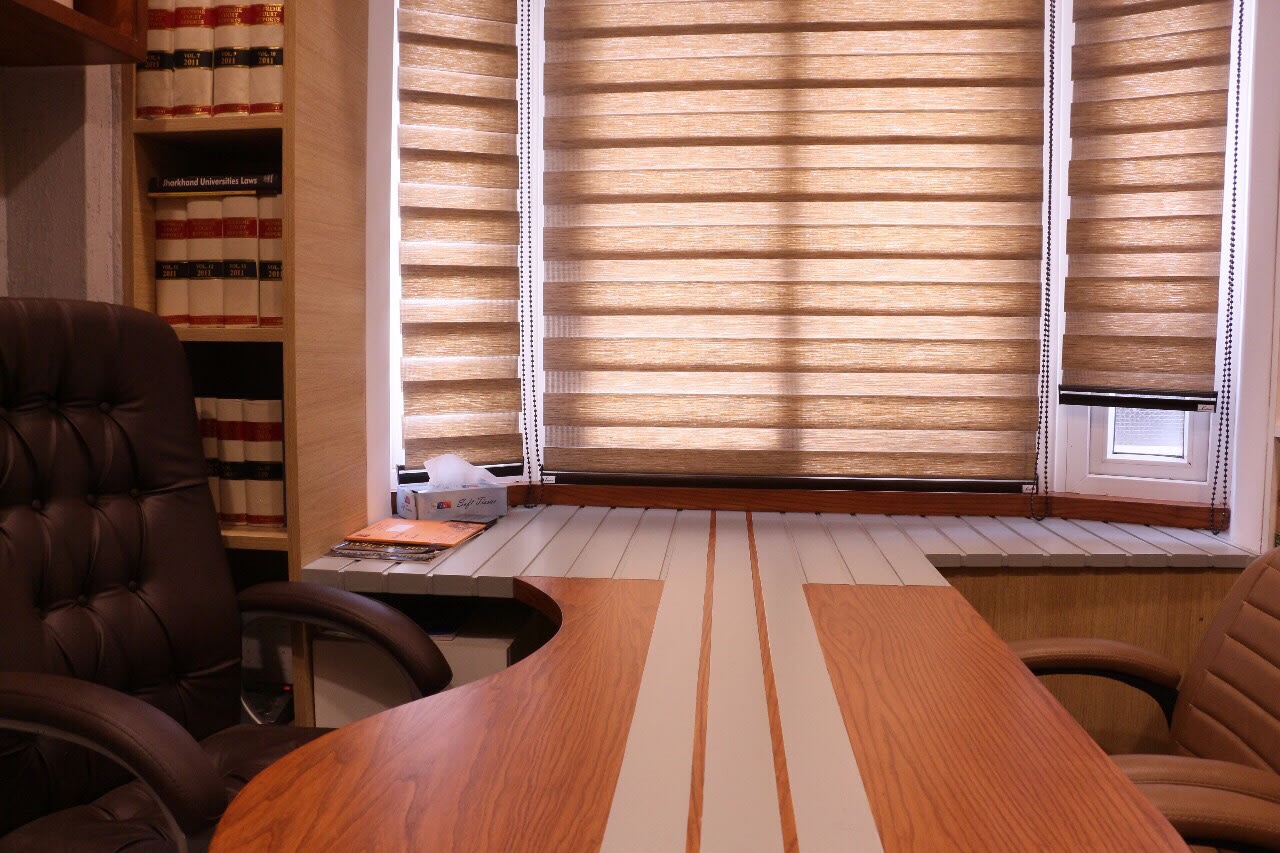 Office cabin with wooden furniture by CE Architects Traditional | Interior Design Photos & Ideas