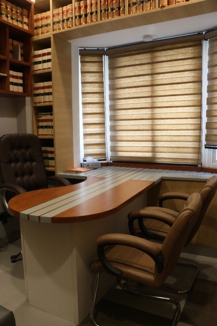 Office cabin with wooden furniture by CE Architects Traditional | Interior Design Photos & Ideas