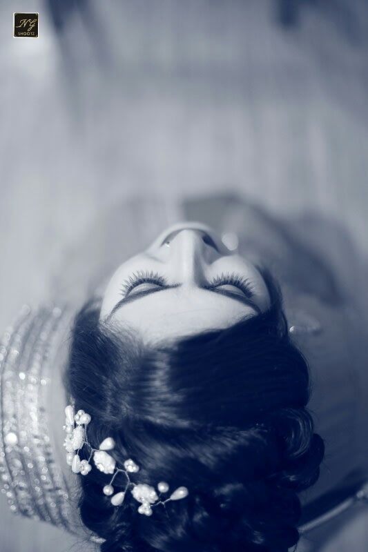 A flawless overhead picture of the bride and her lovely hair by NG Shootz Wedding-photography | Weddings Photos & Ideas