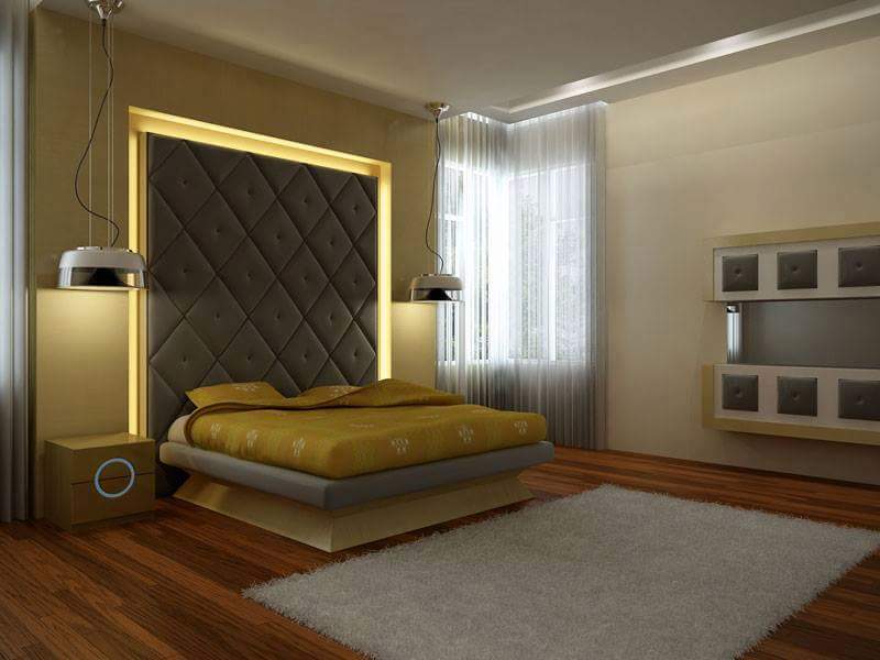 3D design for a master bedroom by Real Paradise Group Bedroom Contemporary | Interior Design Photos & Ideas