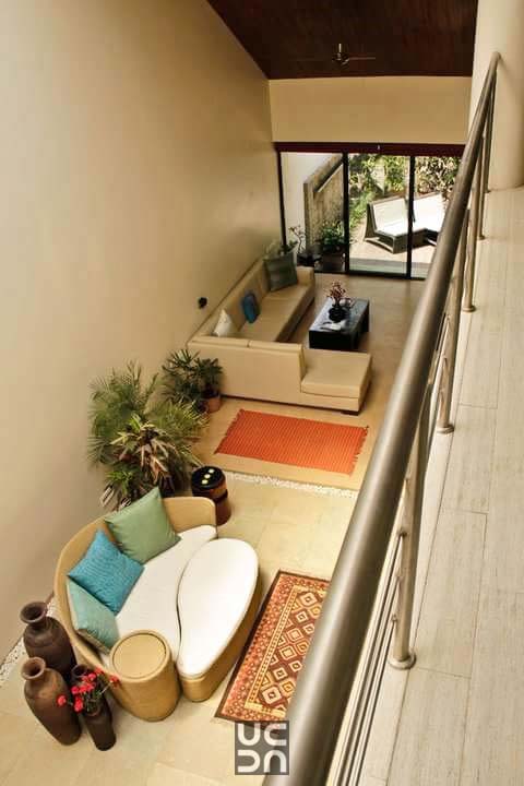 Gorgeous living room area from a top view by Amrita Rajput Living-room Contemporary | Interior Design Photos & Ideas
