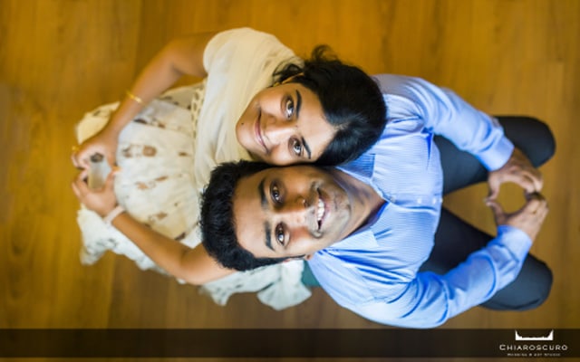 The happy couple looking up for the camera by Chiaroscuro Wedding and Art Studio Wedding-photography | Weddings Photos & Ideas