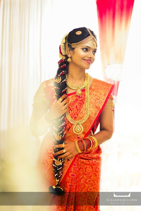 Beautiful indian bride with magnificent long hair by Chiaroscuro Wedding and Art Studio Wedding-photography | Weddings Photos & Ideas