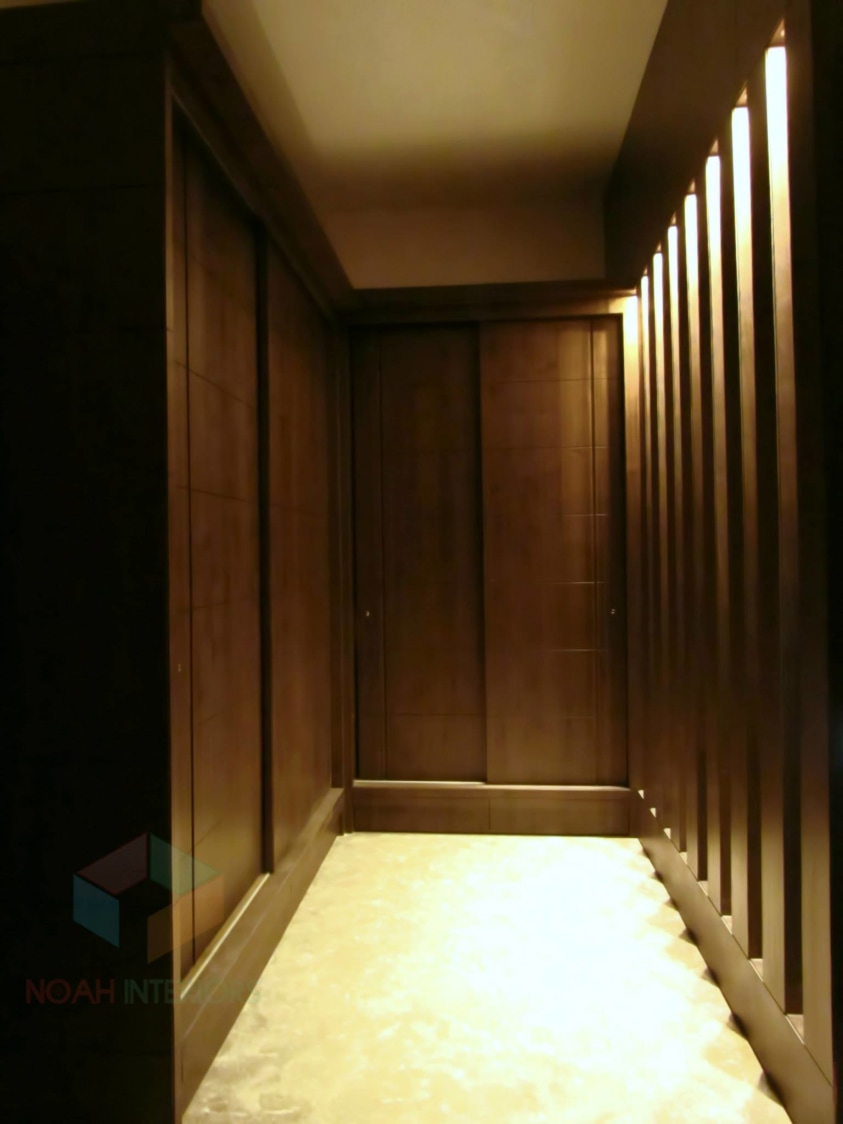 Contemporary marble floored hallway by Noah Interiors Indoor-spaces Contemporary | Interior Design Photos & Ideas