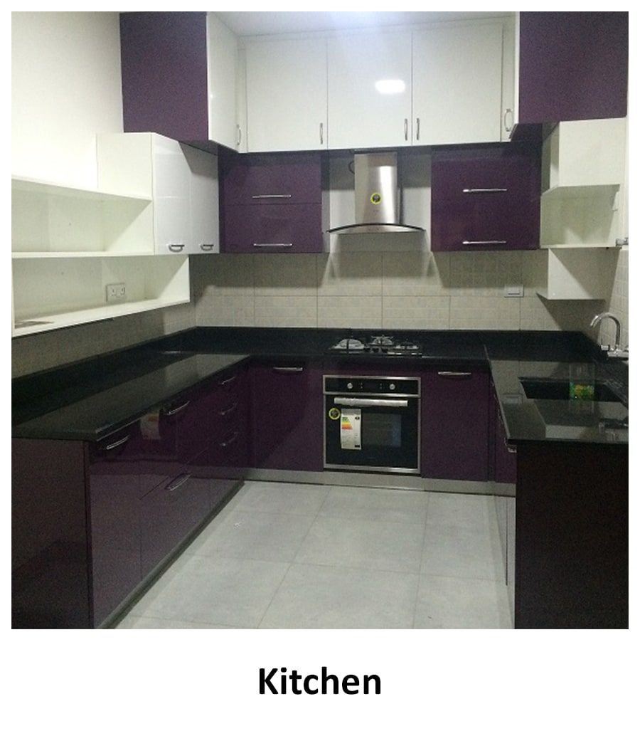 Modular U shaped kitchen by Noah Interiors Modular-kitchen Modern | Interior Design Photos & Ideas