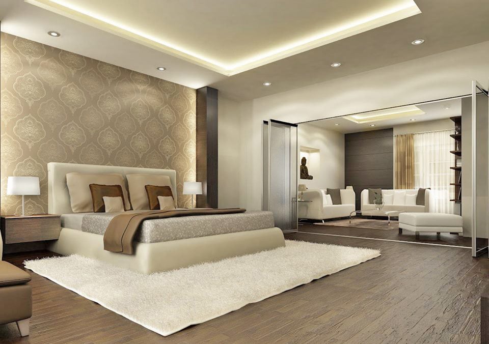3D Design Master Bedroom With Bulky Furniture by Fantini Designs Pvt Ltd Bedroom Contemporary | Interior Design Photos & Ideas