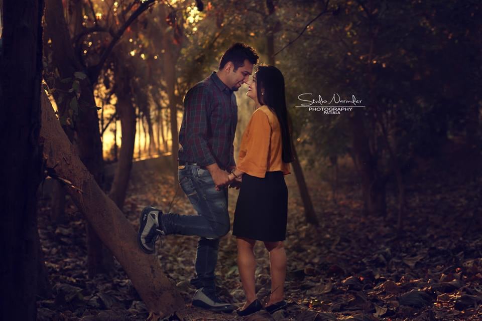 A Romantic Pre Wedding Shoot In The Woods During Sunset by Sourab Sharma Wedding-photography | Weddings Photos & Ideas