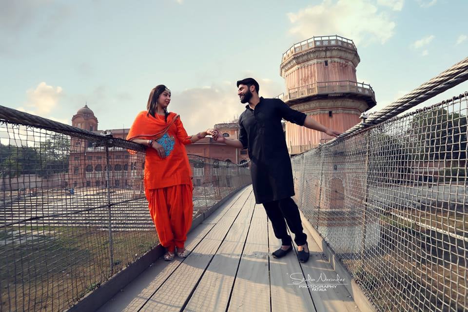 Orange Patiala Salwar And Kurta And Black Kurta Pajama For A Typical Punjabi Bridegroom-To-Be by Sourab Sharma Wedding-photography | Weddings Photos & Ideas