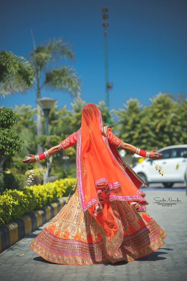 The Typical Twirling Pose For Bridal Shoot by Sourab Sharma Wedding-photography | Weddings Photos & Ideas