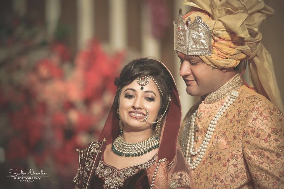 Golden Turban With Silver Head Adjunct And Pearl Beaded Necklace by Sourab Sharma Wedding-photography Groom-wear-and-accessories | Weddings Photos & Ideas