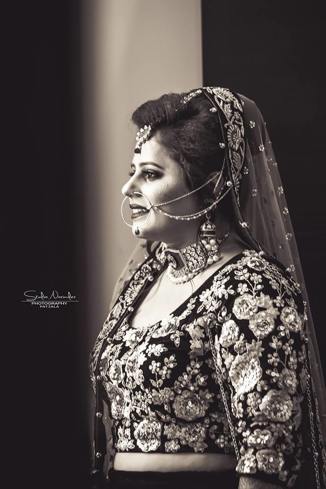 Side Shot Of Bride In Heavy Embroidered Blouse And Accessories by Sourab Sharma Wedding-photography | Weddings Photos & Ideas