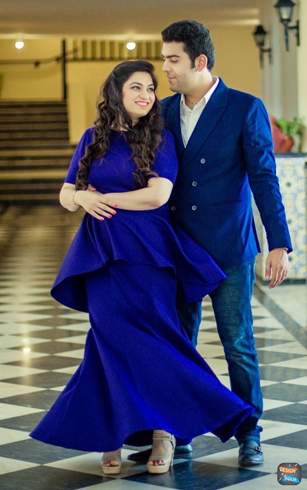 Majestic Royal Blue Themed Attires For Bride and Groom To-Be by Priyanka Kamboj Wedding-photography Wedding-hairstyles Groom-wear-and-accessories Wedding-dresses | Weddings Photos & Ideas
