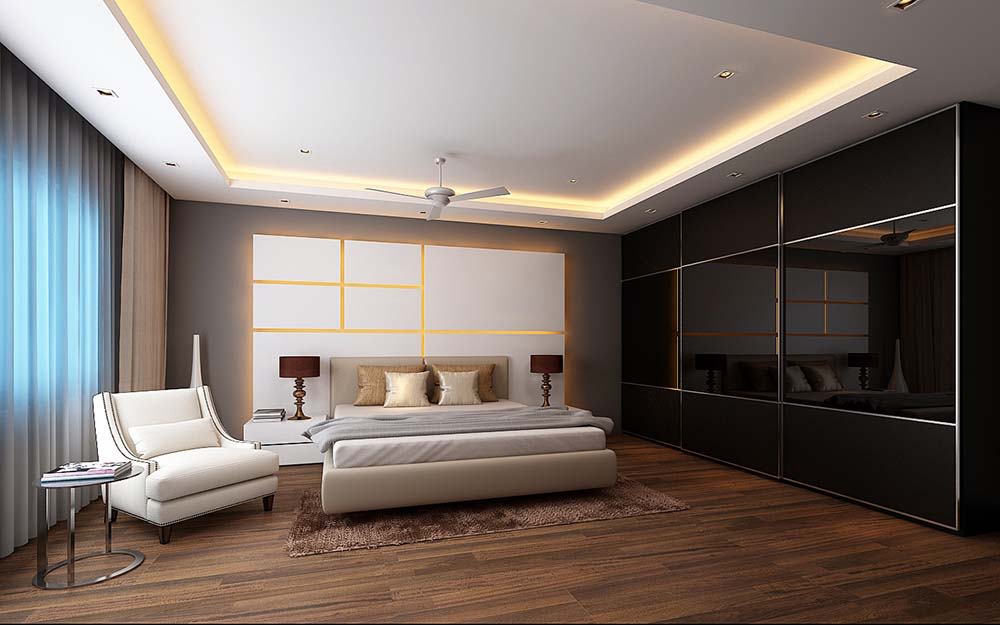Modern bedroom! by Synergy Ash Architects Bedroom | Interior Design Photos & Ideas