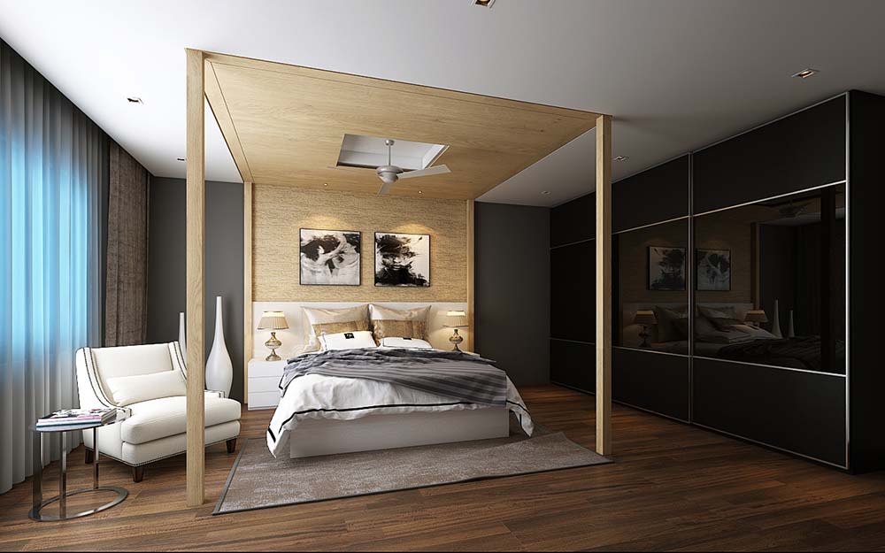 A vintage bedroom! by Synergy Ash Architects Bedroom | Interior Design Photos & Ideas