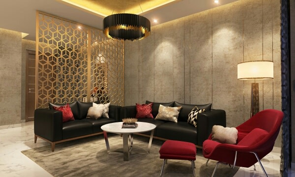 A regal living room! by Synergy Ash Architects Living-room | Interior Design Photos & Ideas