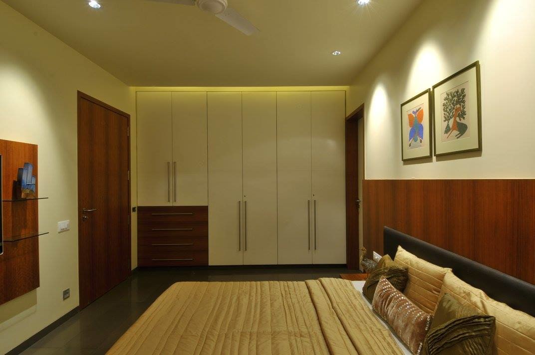 Contemporary bedroom with marble flooring by Midas Dezign - The Golden Touch Bedroom Contemporary | Interior Design Photos & Ideas