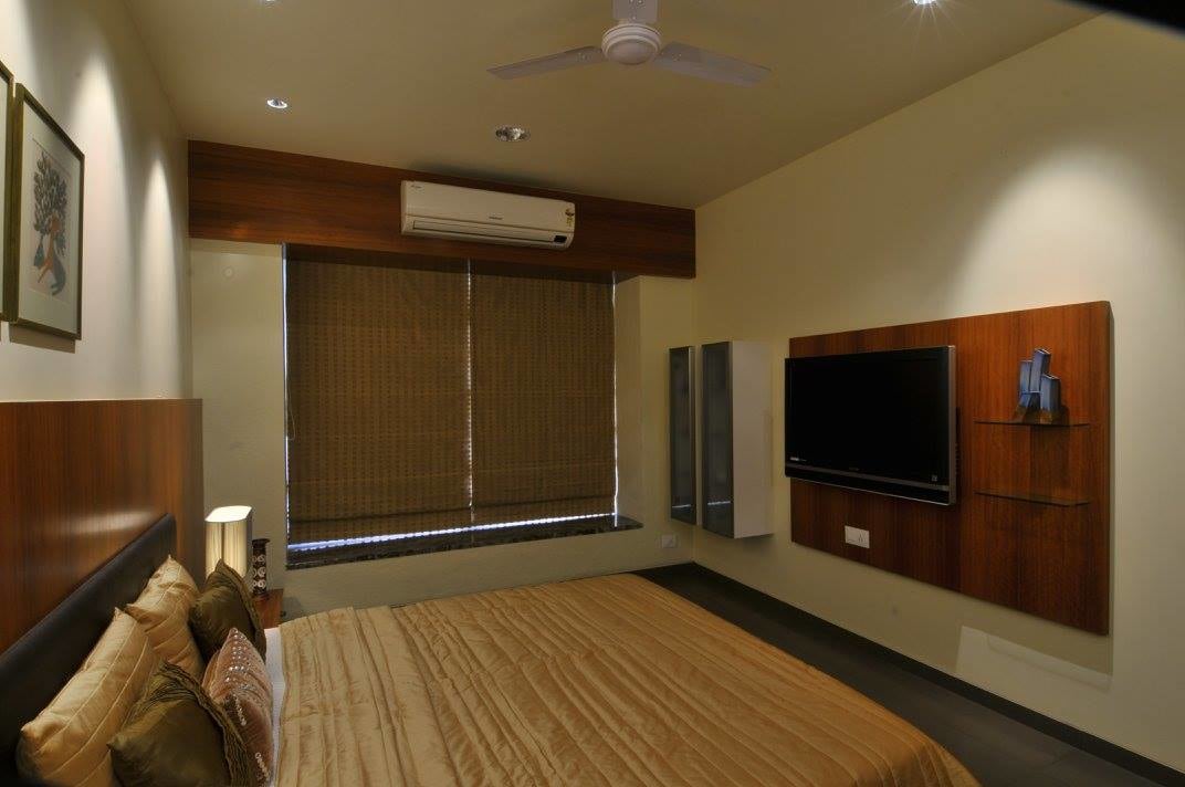 Contemporary bedroom with tv by Midas Dezign - The Golden Touch Bedroom Contemporary | Interior Design Photos & Ideas