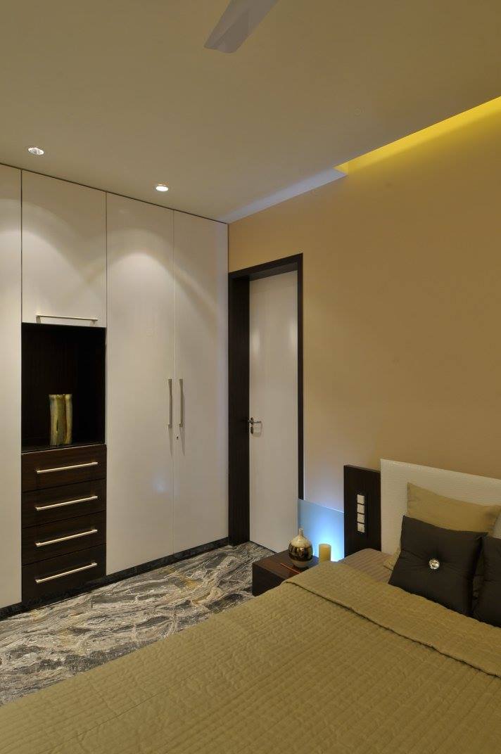 Contemporary bedroom with marble flooring by Midas Dezign - The Golden Touch Contemporary | Interior Design Photos & Ideas