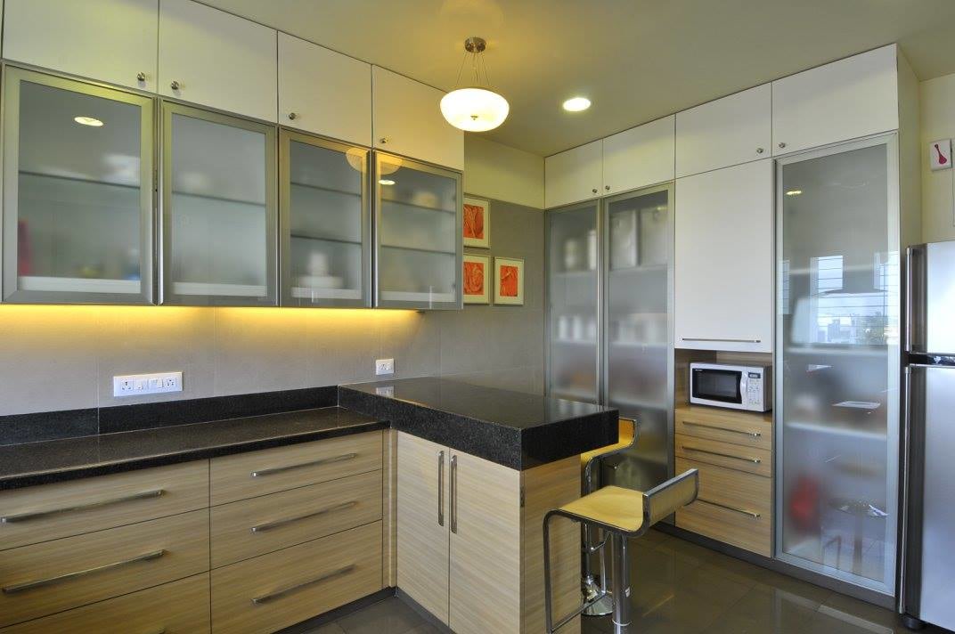 Modular L shaped kitchen by Midas Dezign - The Golden Touch Modular-kitchen Modern | Interior Design Photos & Ideas