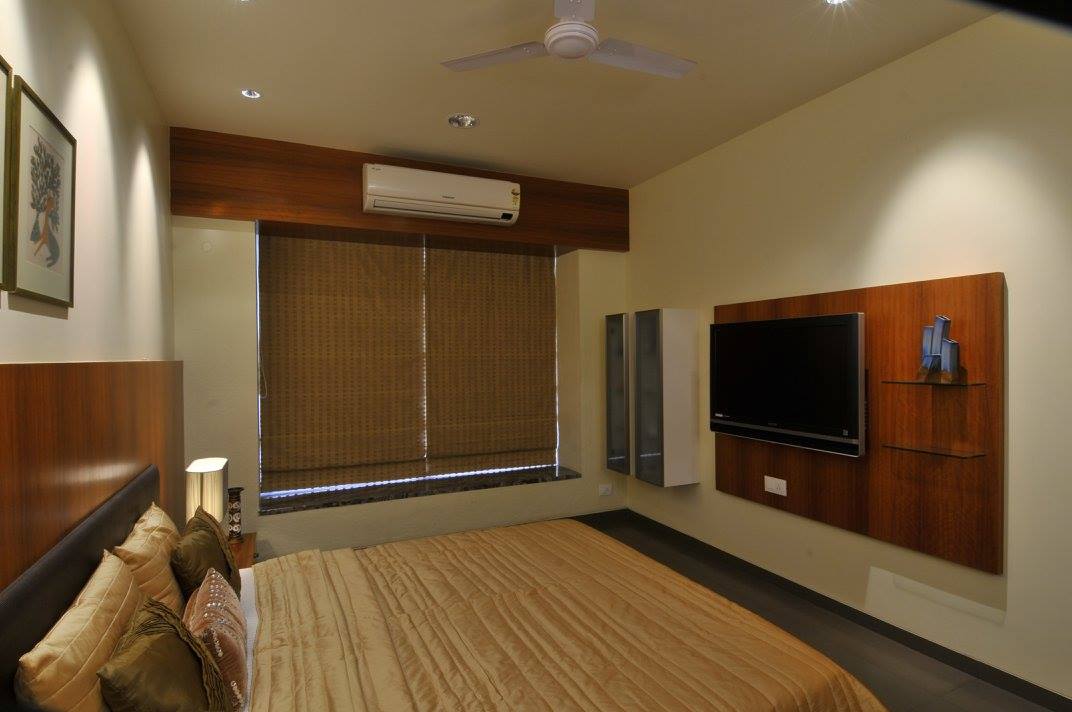 Contemporary bedroom with tv by Midas Dezign - The Golden Touch Bedroom Contemporary | Interior Design Photos & Ideas