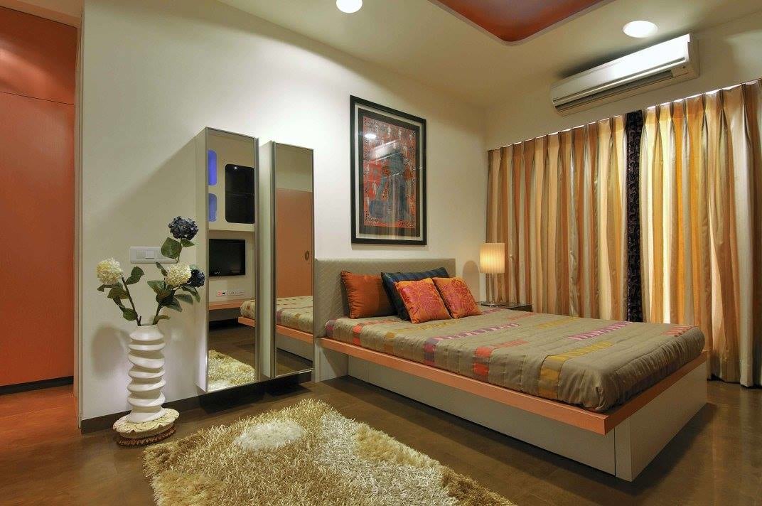 Guest bedroom with wooden flooring by Midas Dezign - The Golden Touch Bedroom Contemporary | Interior Design Photos & Ideas