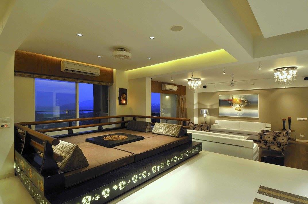 Sitting area in the living room by Midas Dezign - The Golden Touch Living-room Contemporary | Interior Design Photos & Ideas