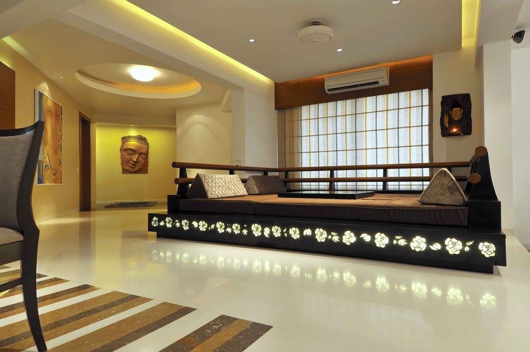 Contemporary room with marble flooring by Midas Dezign - The Golden Touch Living-room Contemporary | Interior Design Photos & Ideas