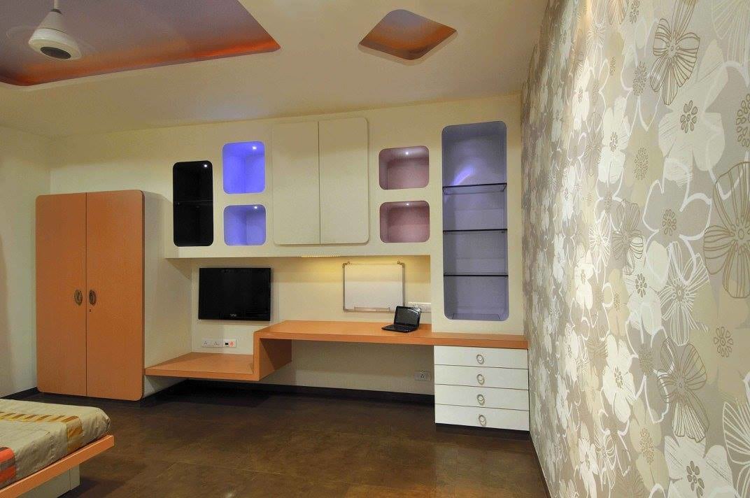 Modern bedroom with tv cabinet by Midas Dezign - The Golden Touch Bedroom Modern | Interior Design Photos & Ideas