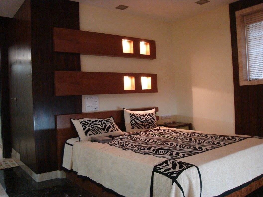 Contemporary bedroom with queen bed by Midas Dezign - The Golden Touch Bedroom Contemporary | Interior Design Photos & Ideas