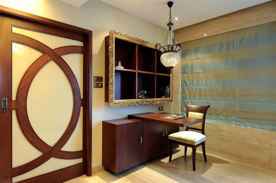 Contemporary bedroom with study table by Midas Dezign - The Golden Touch Bedroom Contemporary | Interior Design Photos & Ideas