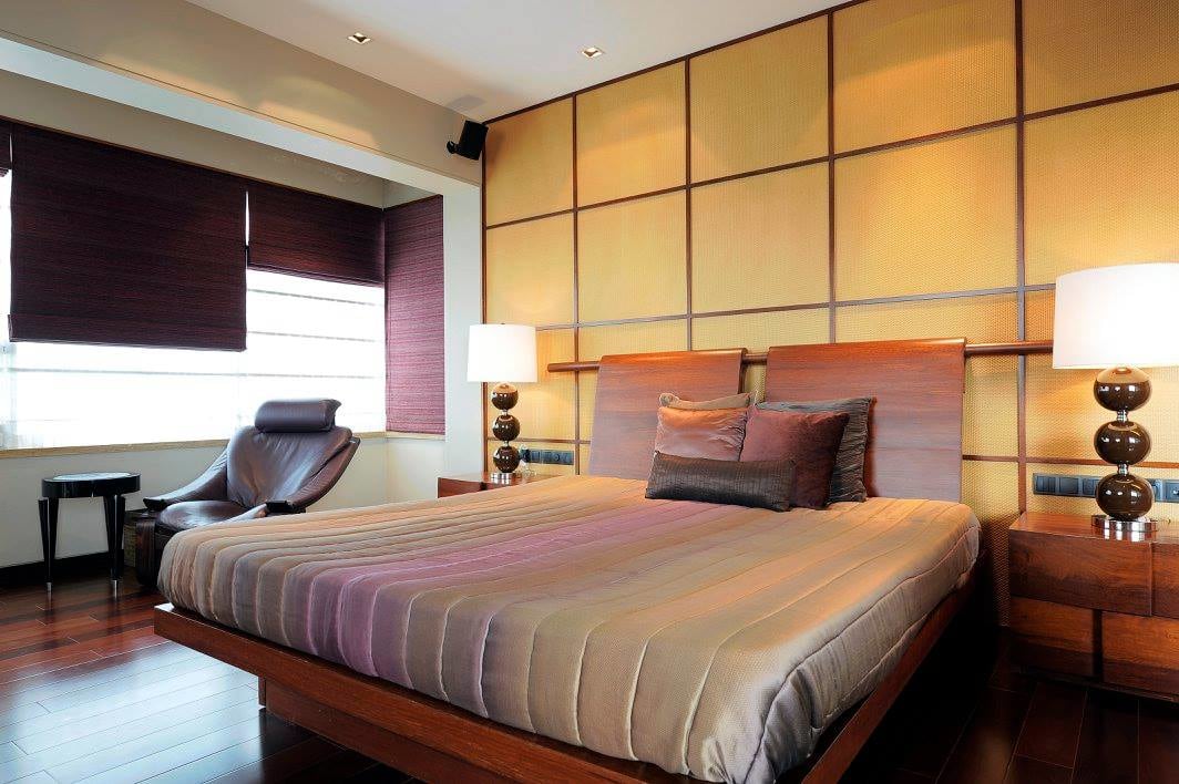 Master bedroom with wooden flooring by Midas Dezign - The Golden Touch Bedroom Contemporary | Interior Design Photos & Ideas