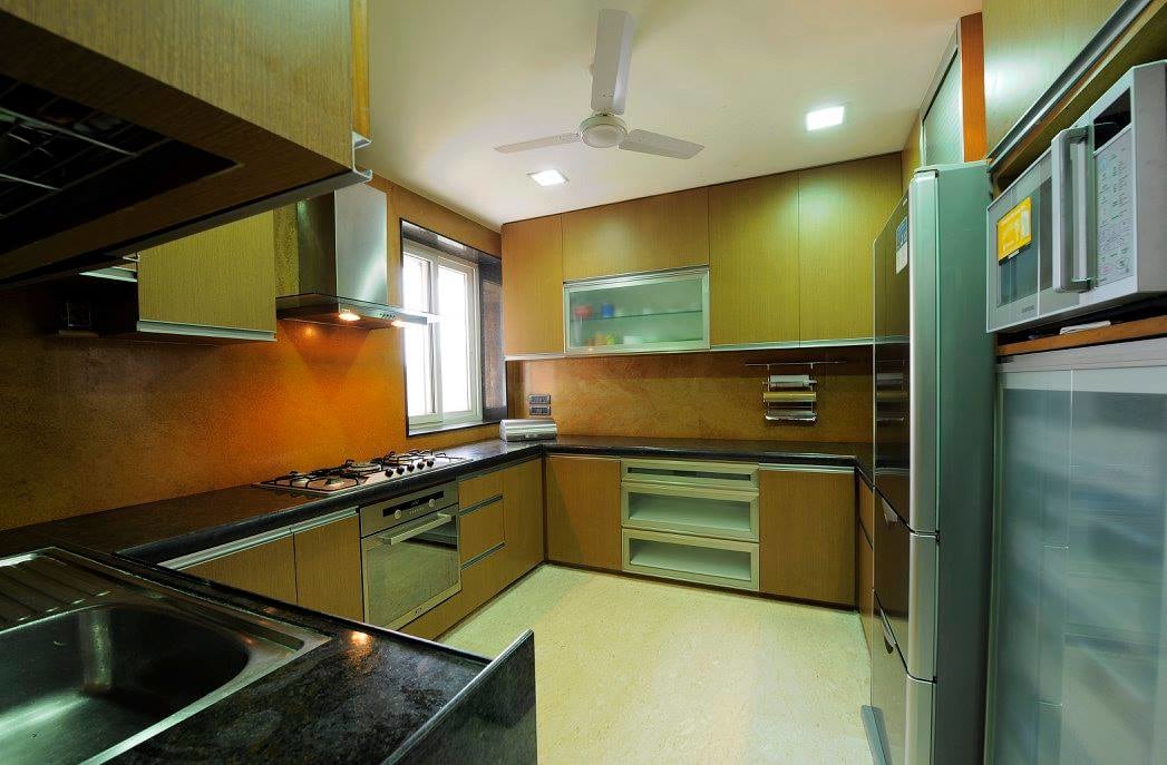 Modular L shaped kitchen by Midas Dezign - The Golden Touch Modular-kitchen Modern | Interior Design Photos & Ideas