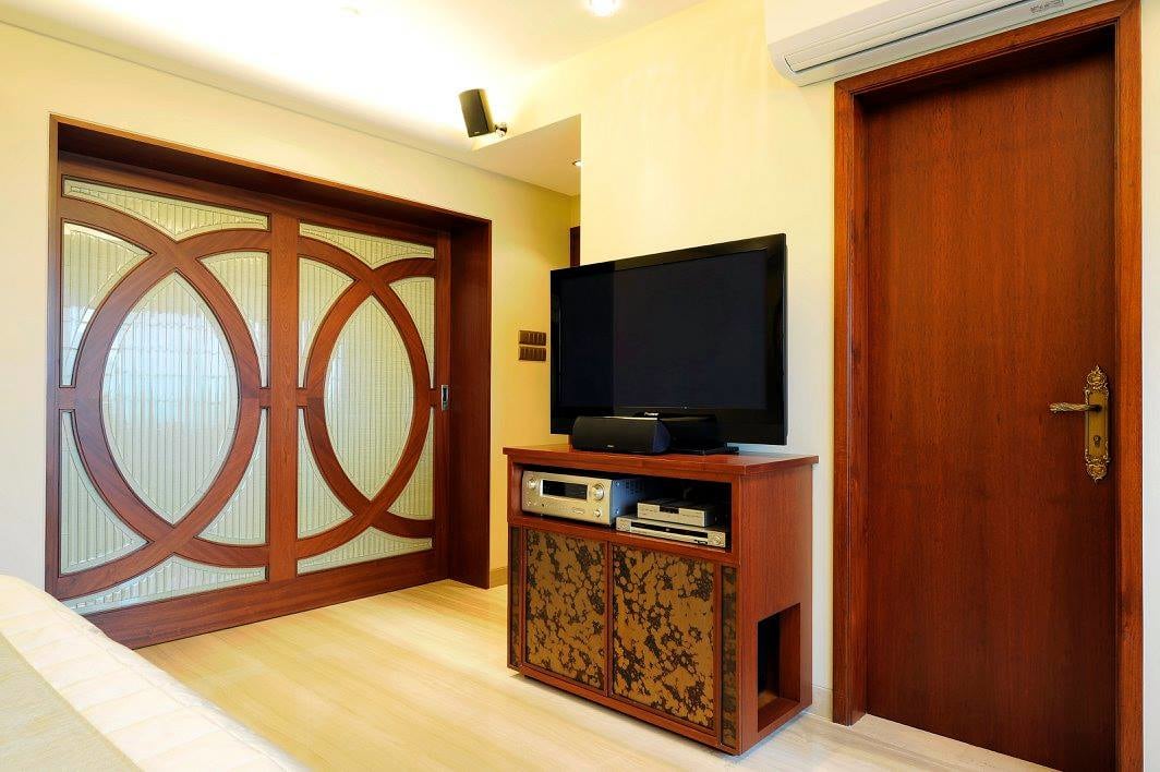 Bedroom with tv unit by Midas Dezign - The Golden Touch Bedroom Contemporary | Interior Design Photos & Ideas