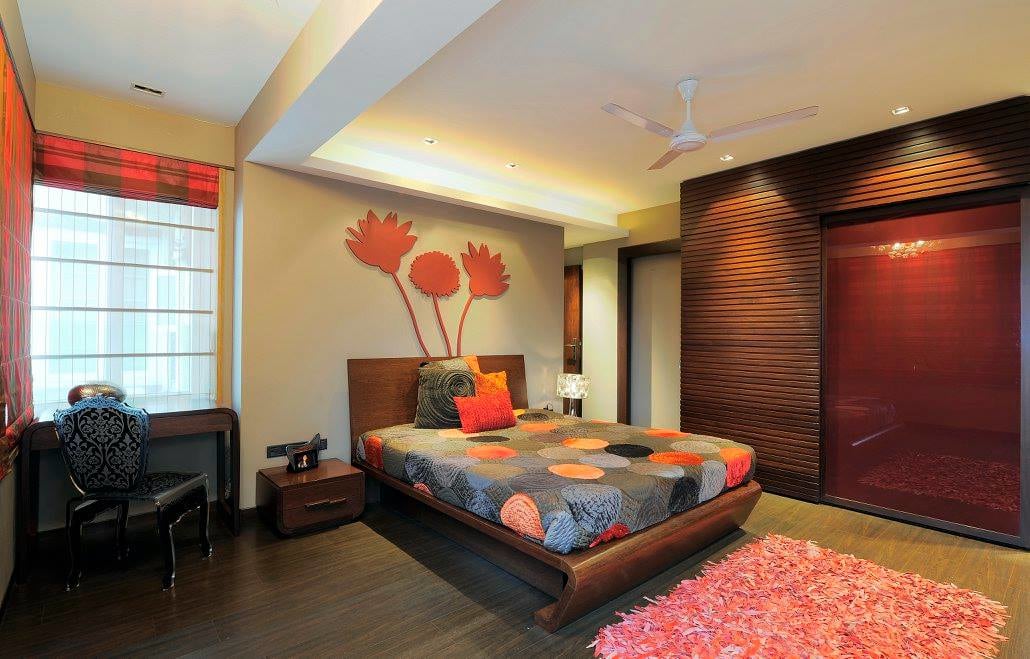 Contemporary bedroom with wooden flooring by Midas Dezign - The Golden Touch Bedroom Contemporary | Interior Design Photos & Ideas