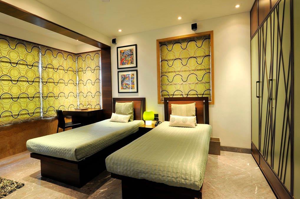 Bedroom with marble flooring by Midas Dezign - The Golden Touch Bedroom Contemporary | Interior Design Photos & Ideas