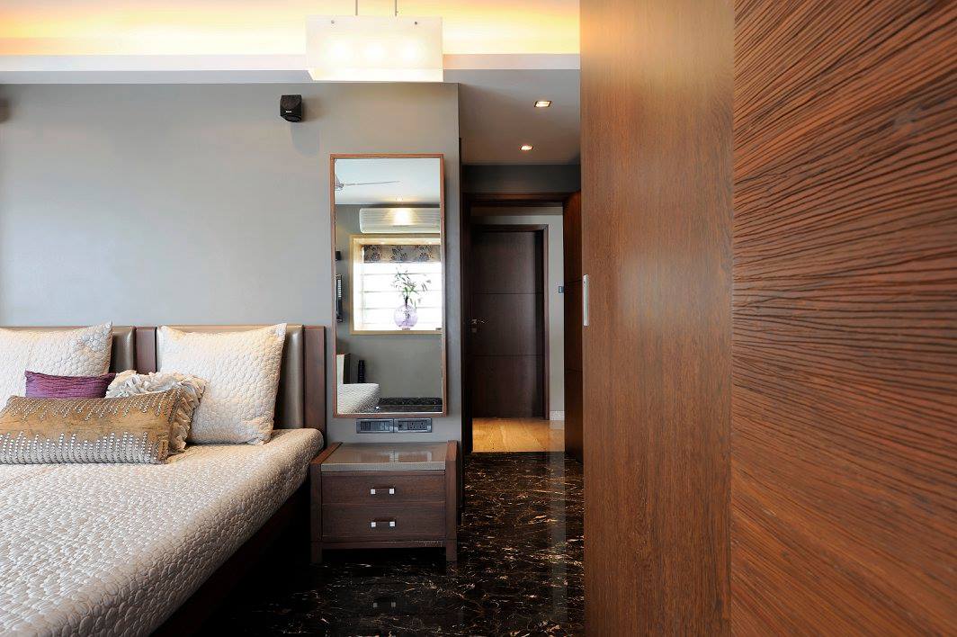 Contemporary bedroom with marble flooring by Midas Dezign - The Golden Touch Contemporary | Interior Design Photos & Ideas