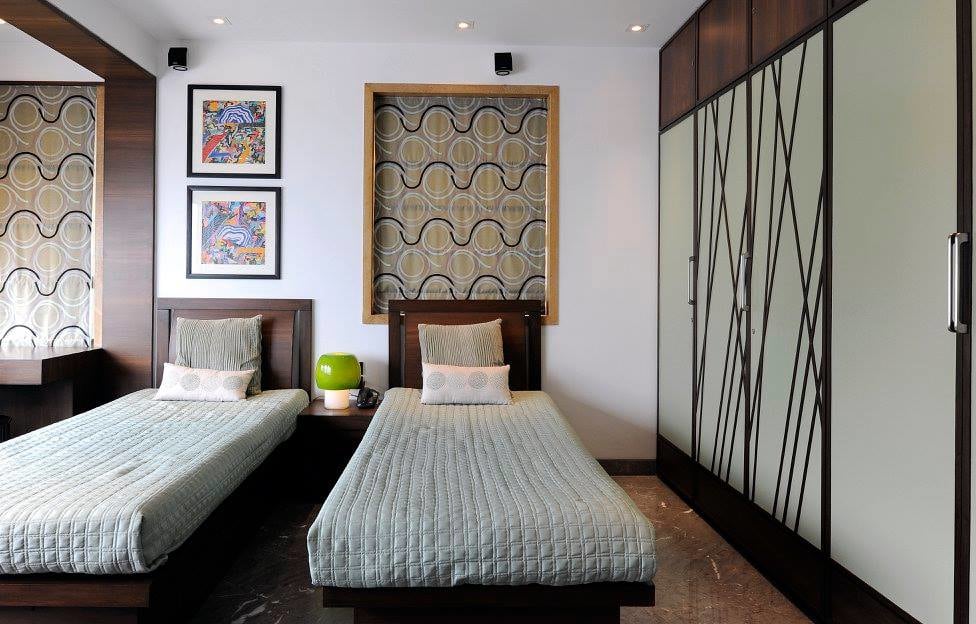 Single bed guest bedroom by Midas Dezign - The Golden Touch Bedroom Contemporary | Interior Design Photos & Ideas