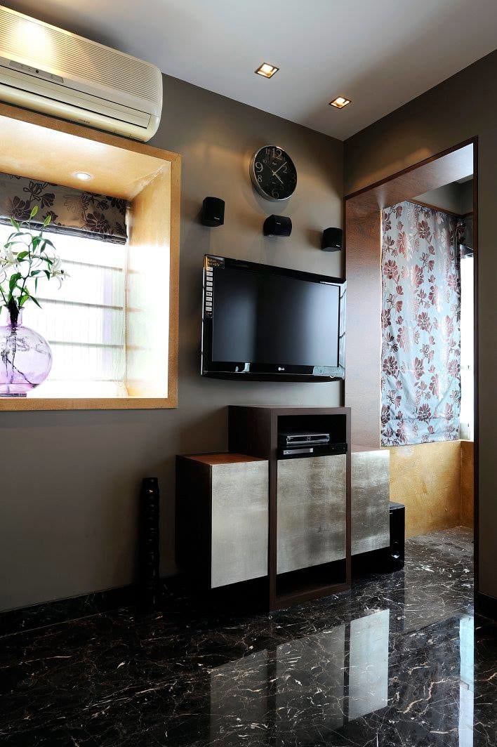 Bedroom with tv by Midas Dezign - The Golden Touch Bedroom Contemporary | Interior Design Photos & Ideas