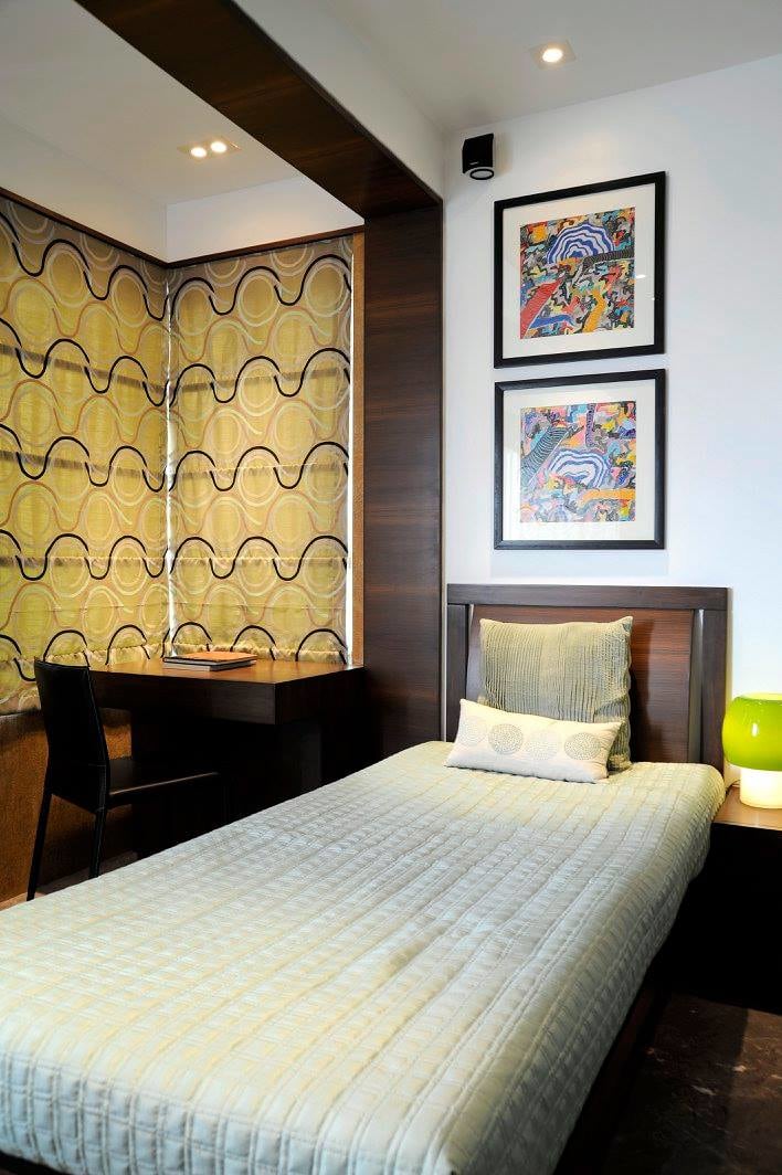 Single bed guest bedroom by Midas Dezign - The Golden Touch Bedroom Contemporary | Interior Design Photos & Ideas